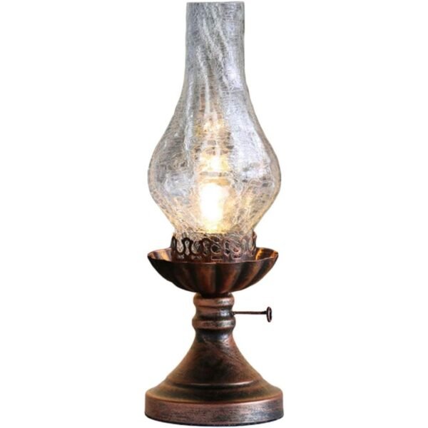 Lampe à Pétrole Vintage Industriel