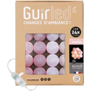 Guirlande lumineuse boules coton