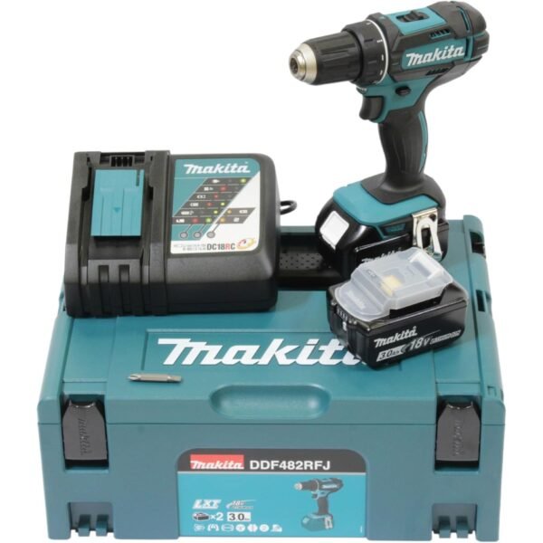 Perceuse visseuse 18V LXT (2x3,0 Ah) en MAKPAC - Makita DDF482RFJ