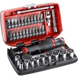 Facom - Coffret compact de serrage 1/4" + Set d'embouts vissage 38 outils