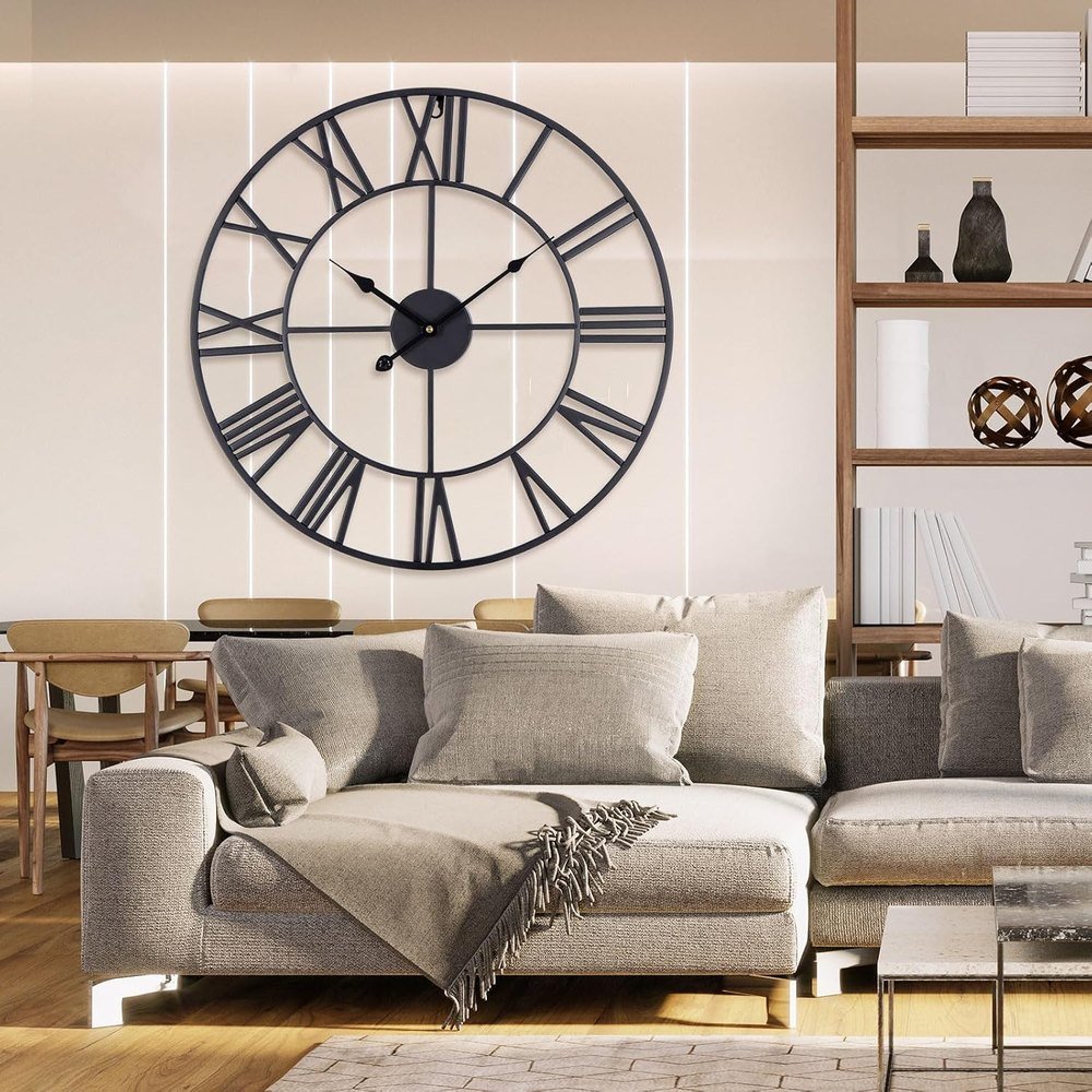 Accshine, horloge murale métal 60 cm