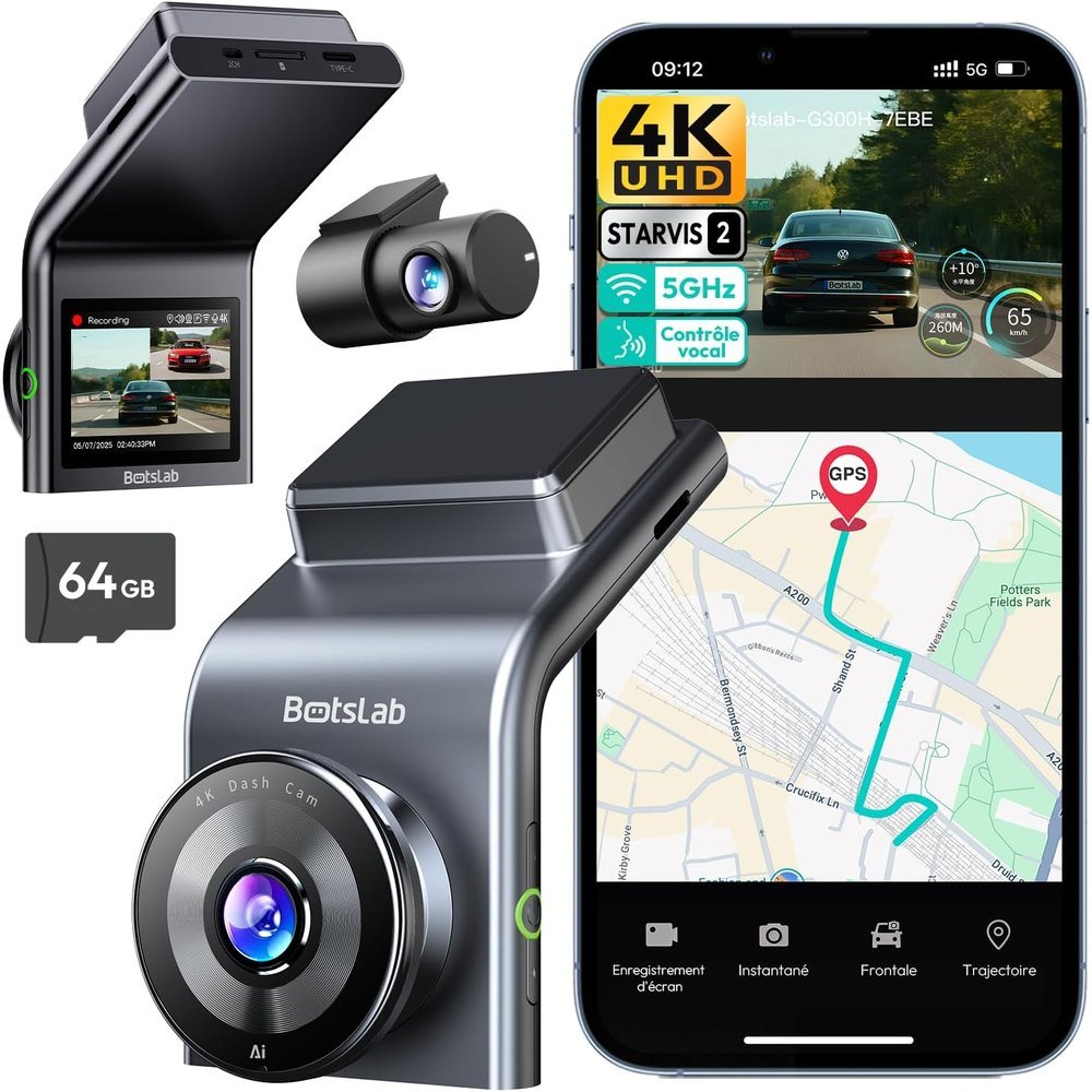 Botslab 4K, caméra embarquée avec Wi-Fi