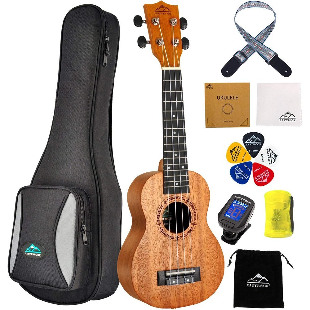 Eastrock, ukulélé soprano acajou 21 pouces