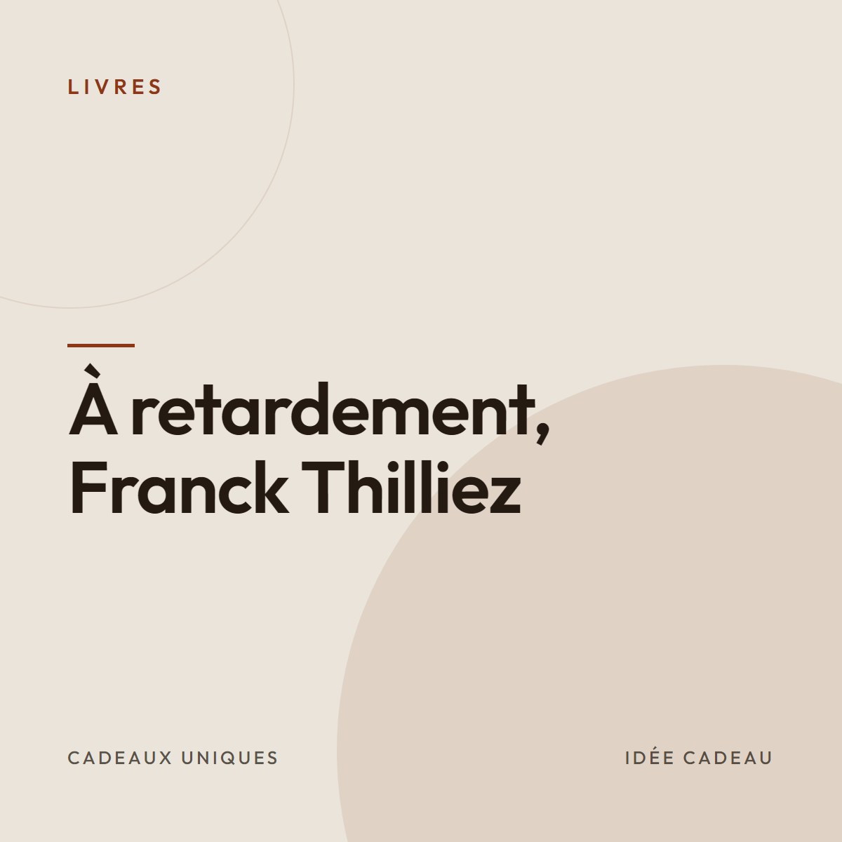 À retardement, Franck Thilliez