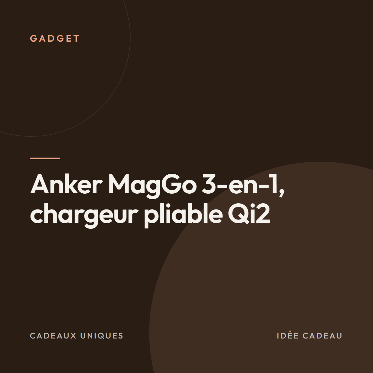 Anker MagGo 3-en-1, chargeur pliable Qi2