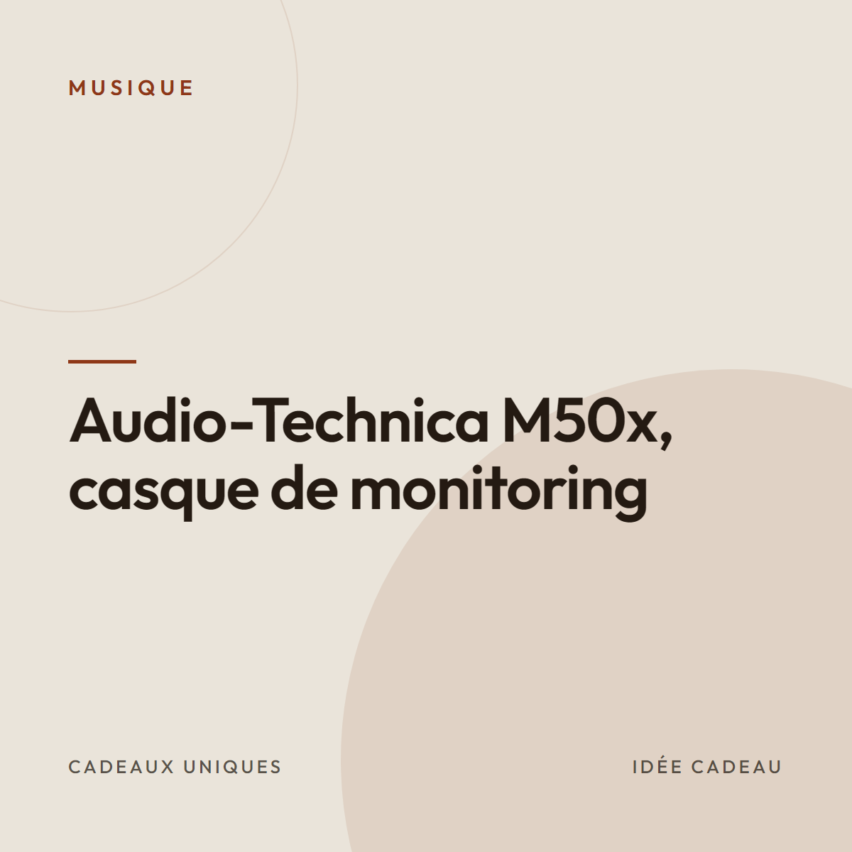 Audio-Technica M50x, casque de monitoring