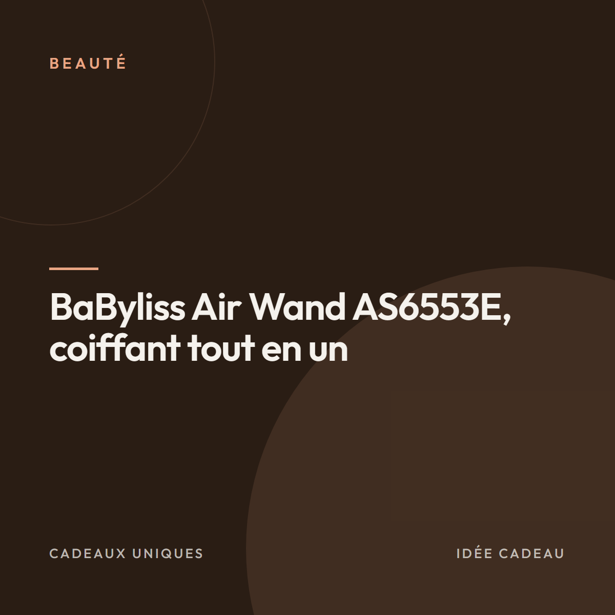 BaByliss Air Wand AS6553E, coiffant tout en un