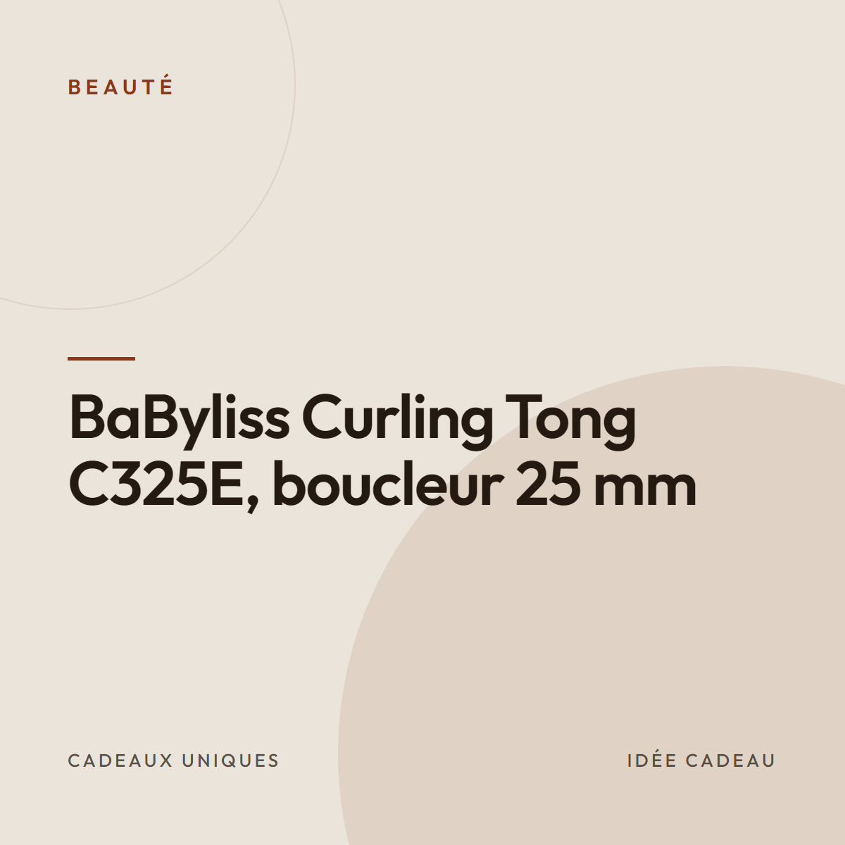 BaByliss Curling Tong C325E, boucleur 25 mm