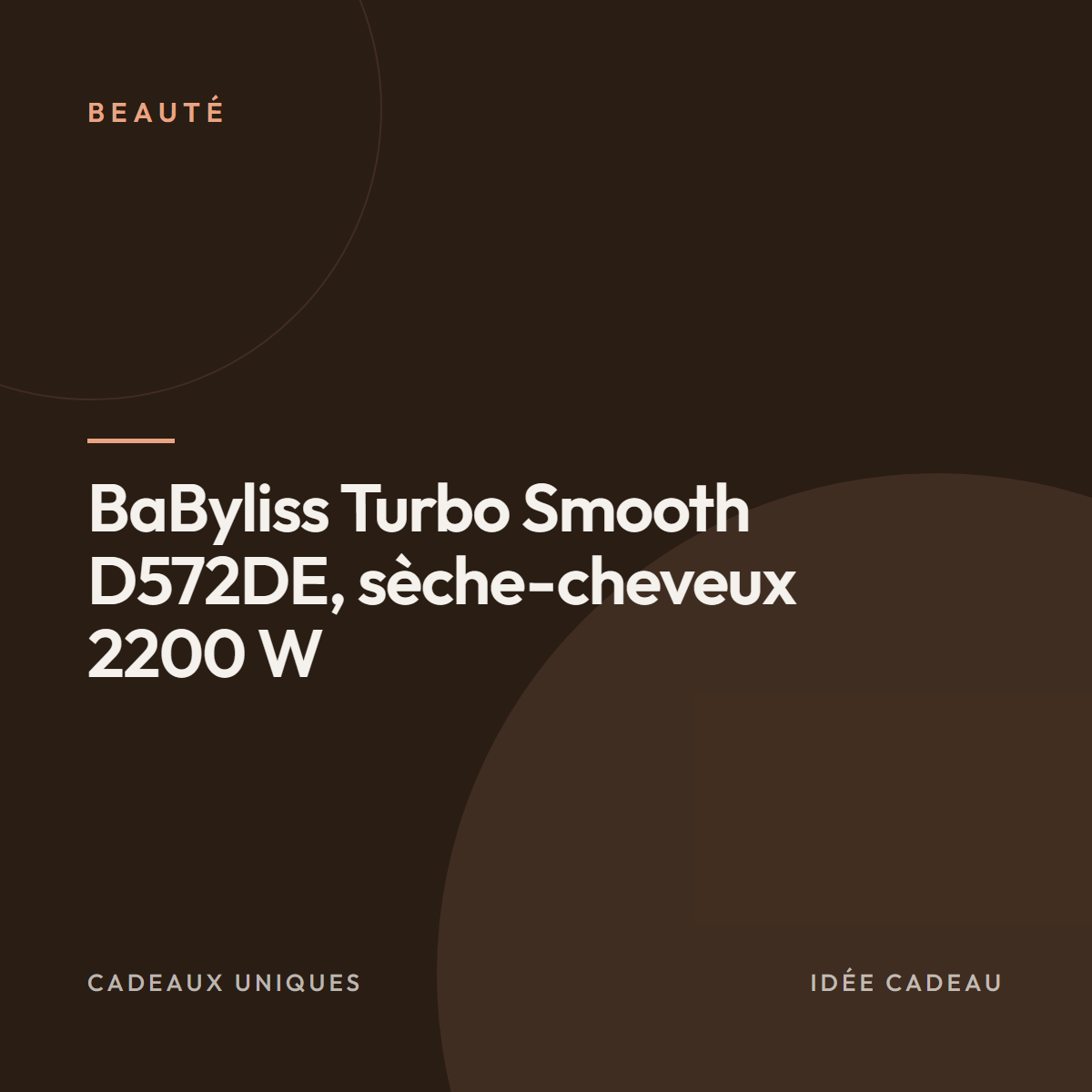BaByliss Turbo Smooth D572DE, sèche-cheveux 2200 W