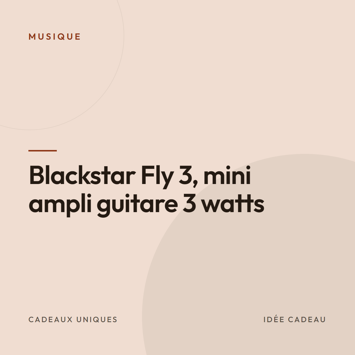 Blackstar Fly 3, mini ampli guitare 3 watts