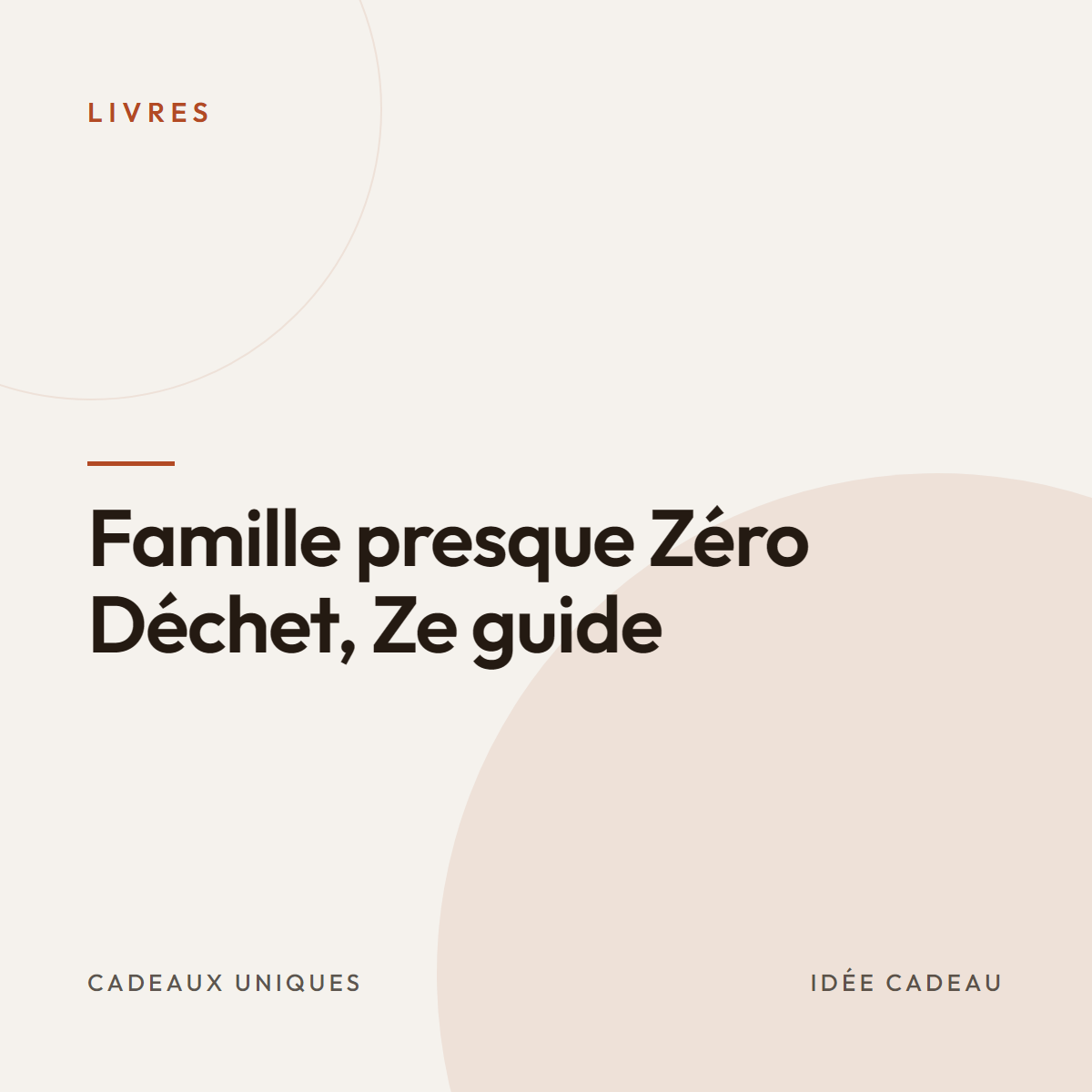 Famille presque Zéro Déchet, Ze guide