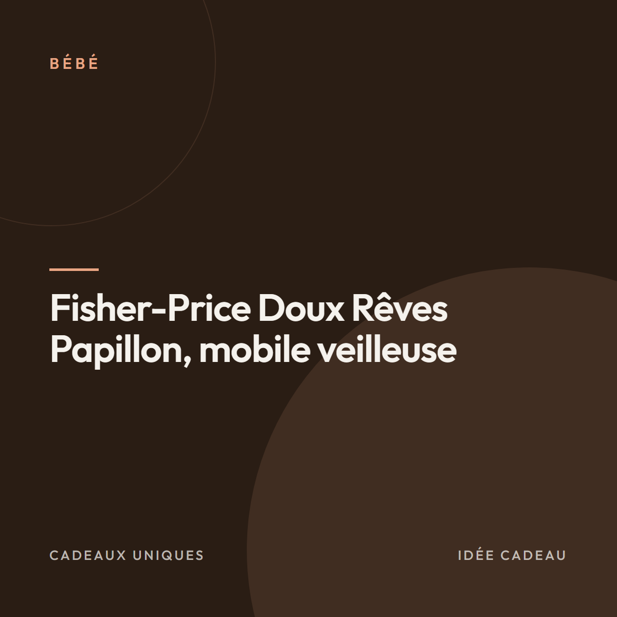 Fisher-Price Doux Rêves Papillon, mobile veilleuse