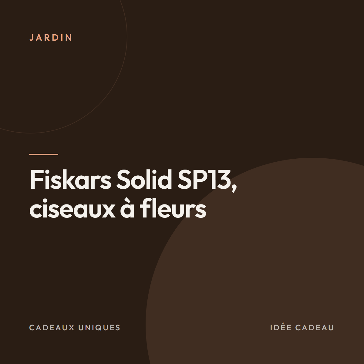 Fiskars Solid SP13, ciseaux à fleurs
