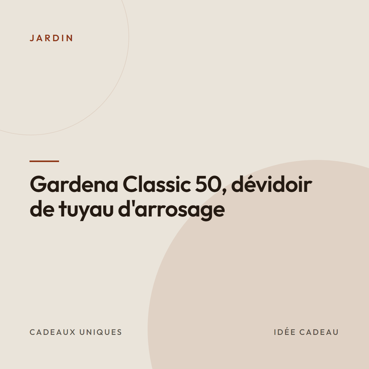 Gardena Classic 50, dévidoir de tuyau d&rsquo;arrosage