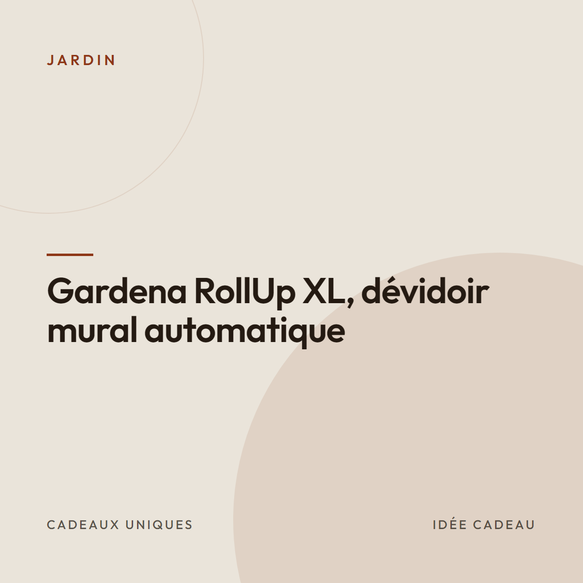 Gardena RollUp XL, dévidoir mural automatique