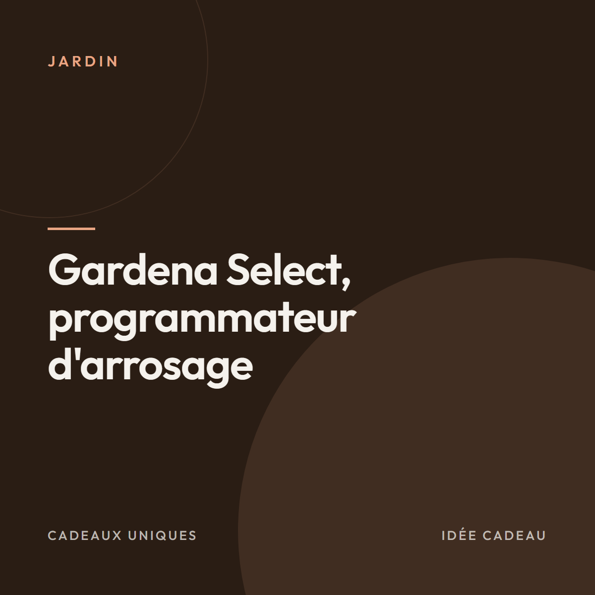 Gardena Select, programmateur d&rsquo;arrosage