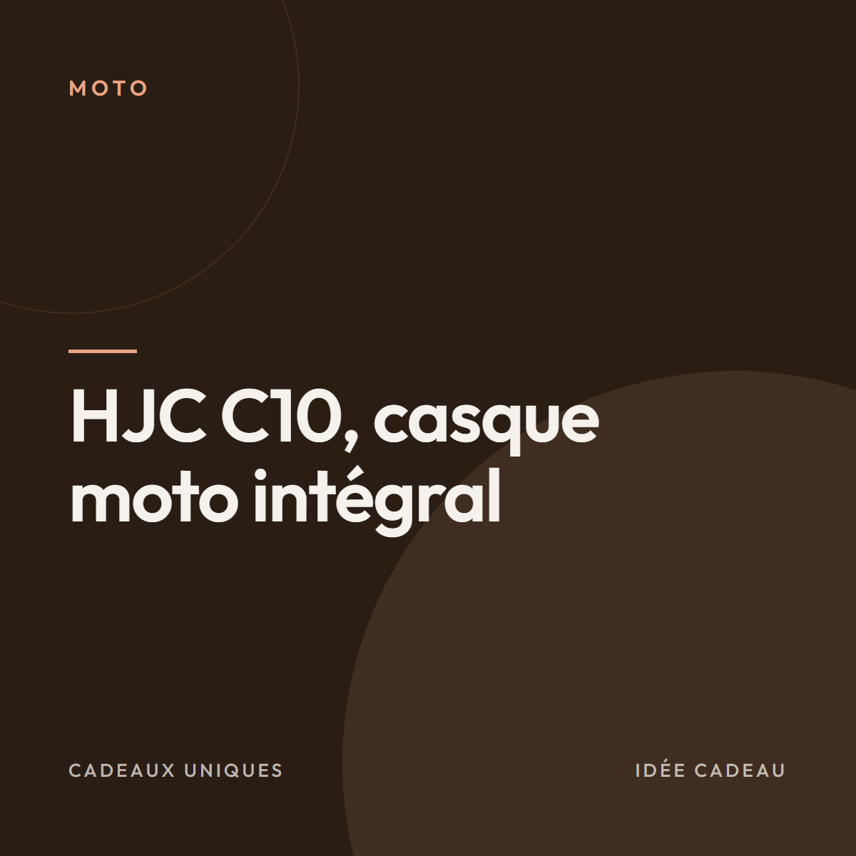 HJC C10, casque moto intégral