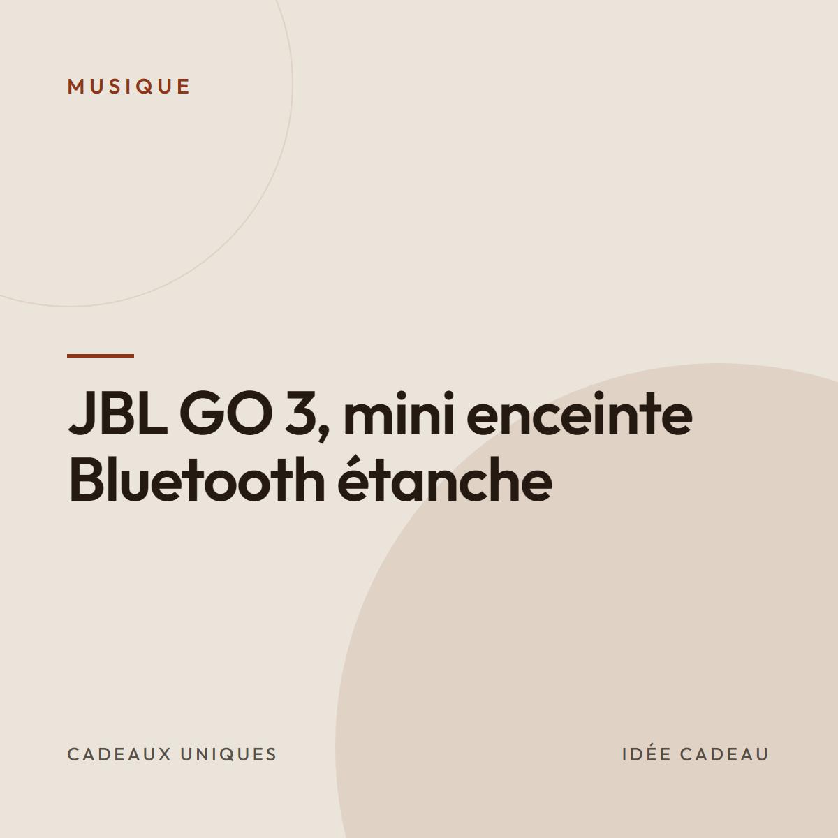 JBL GO 3, mini enceinte Bluetooth étanche
