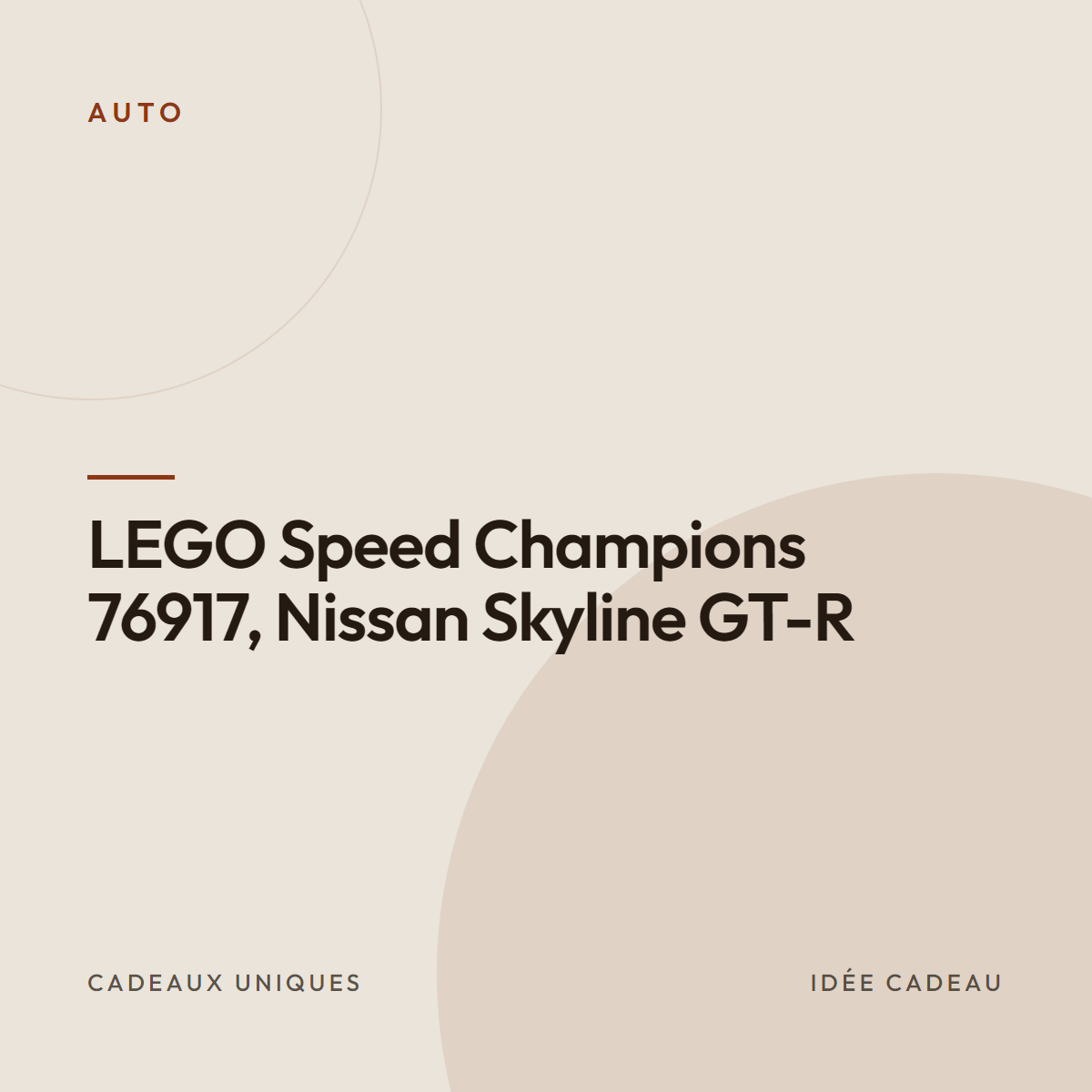 LEGO Speed Champions 76917, Nissan Skyline GT-R