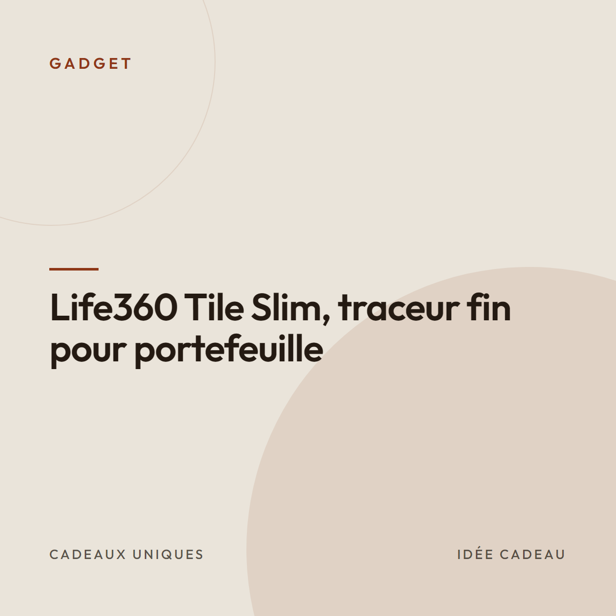 Life360 Tile Slim, traceur fin pour portefeuille