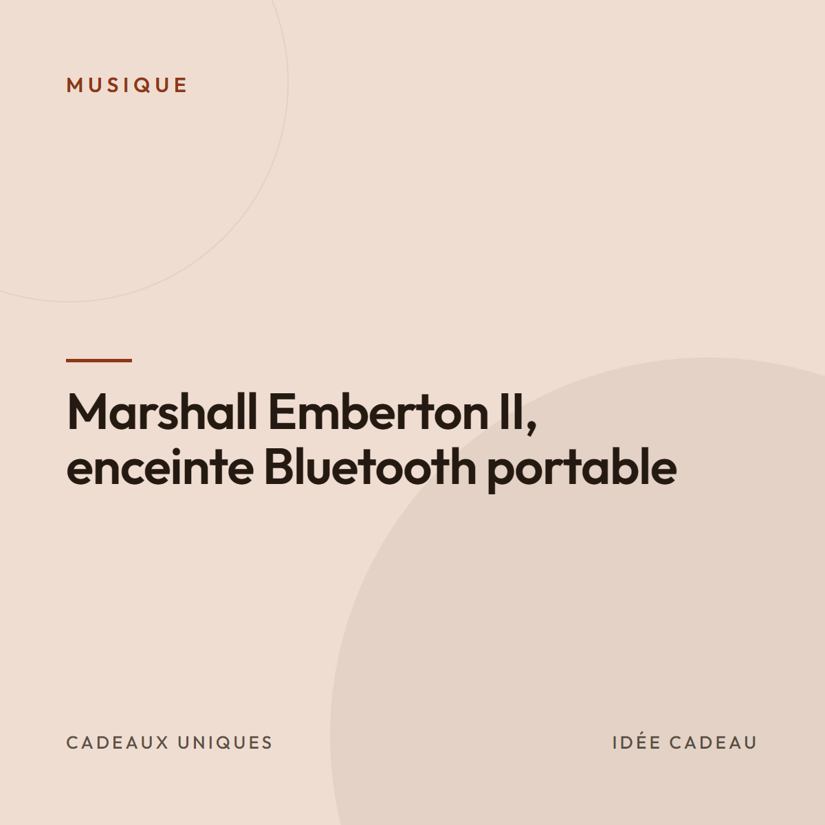 Marshall Emberton II, enceinte Bluetooth portable