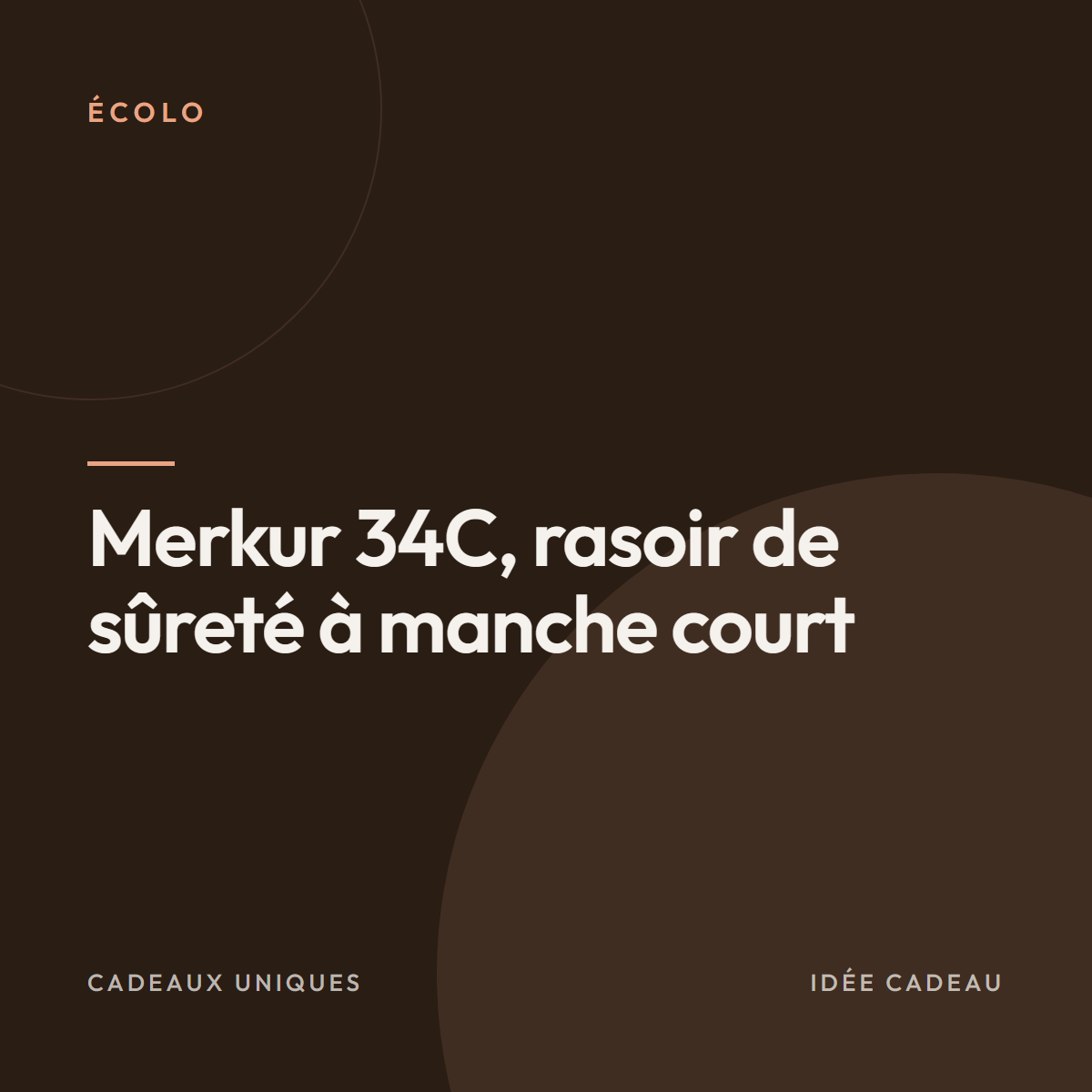 Merkur 34C, rasoir de sûreté à manche court