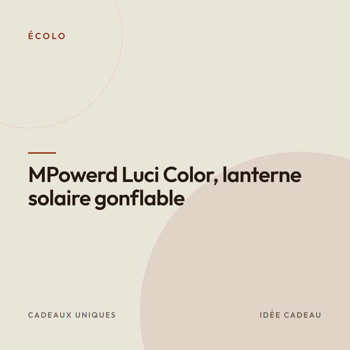 MPowerd Luci Color, lanterne solaire gonflable