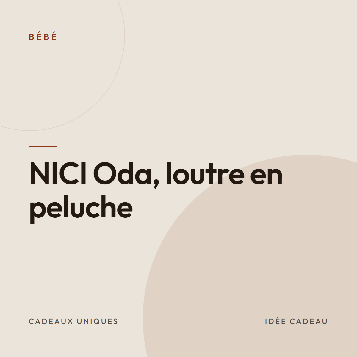 NICI Oda, loutre en peluche
