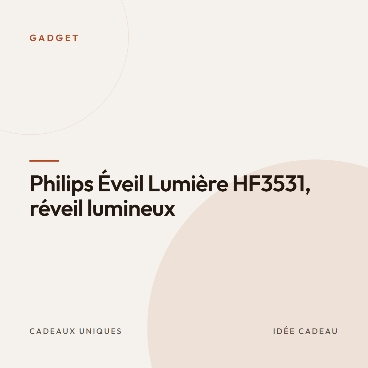Philips Éveil Lumière HF3531, réveil lumineux