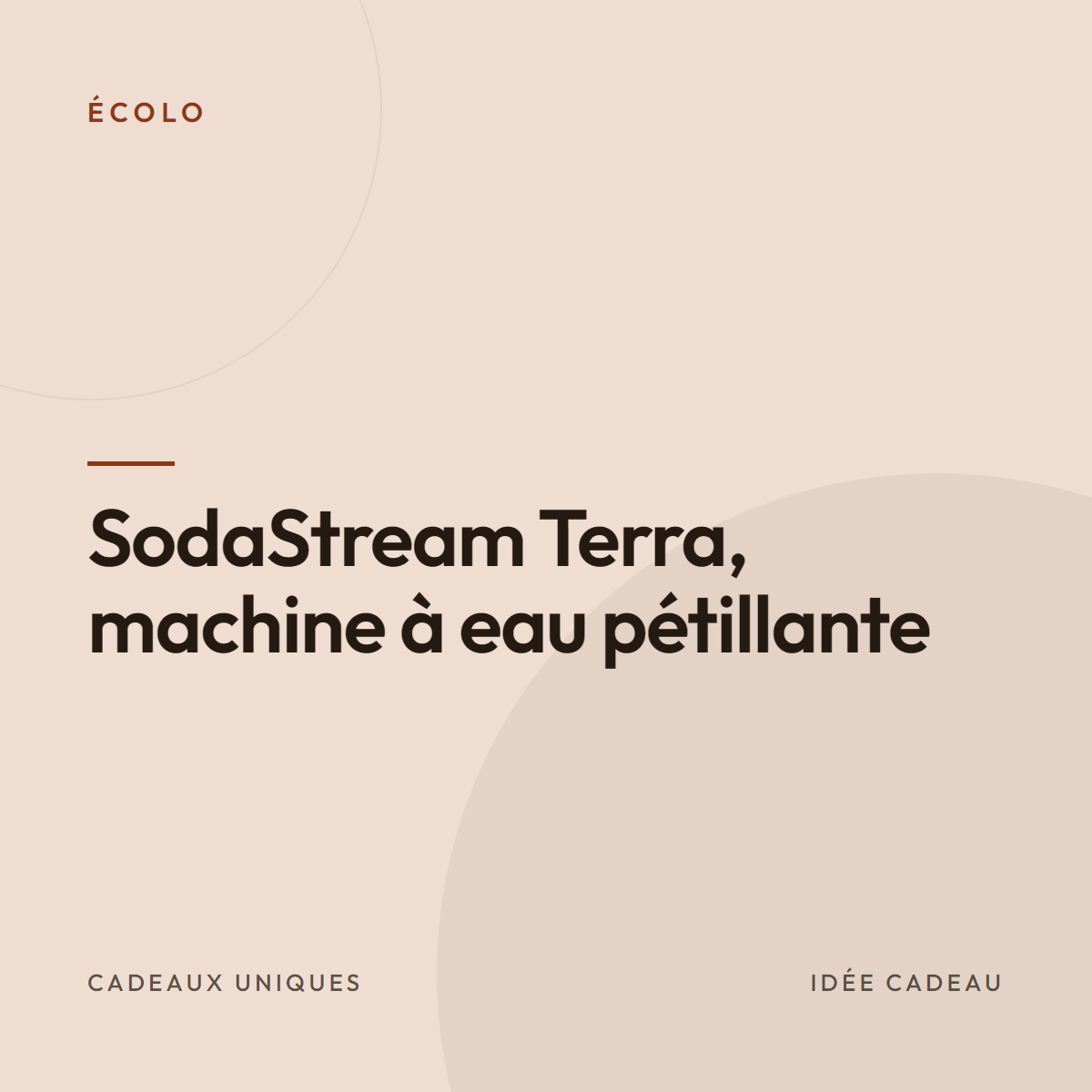 SodaStream Terra, machine à eau pétillante