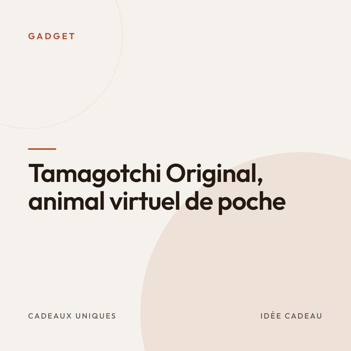 Tamagotchi Original, animal virtuel de poche