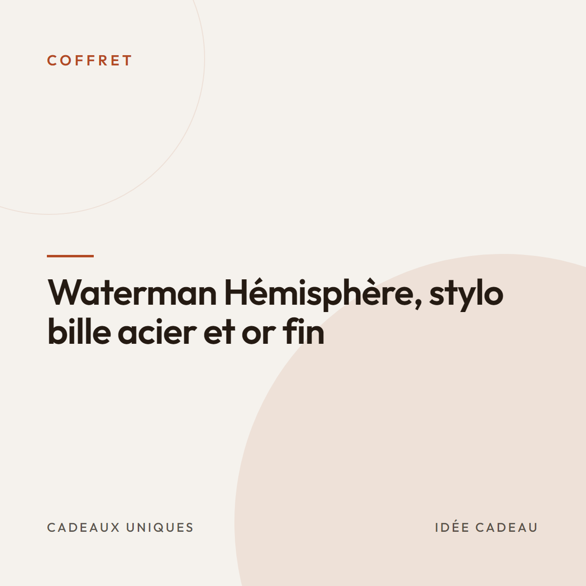 Waterman Hémisphère, stylo bille acier et or fin